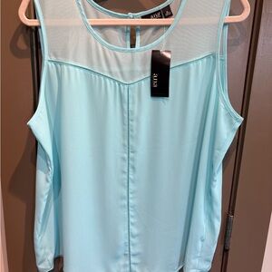 💙a.n.a Light Blue Sleeveless Blouse